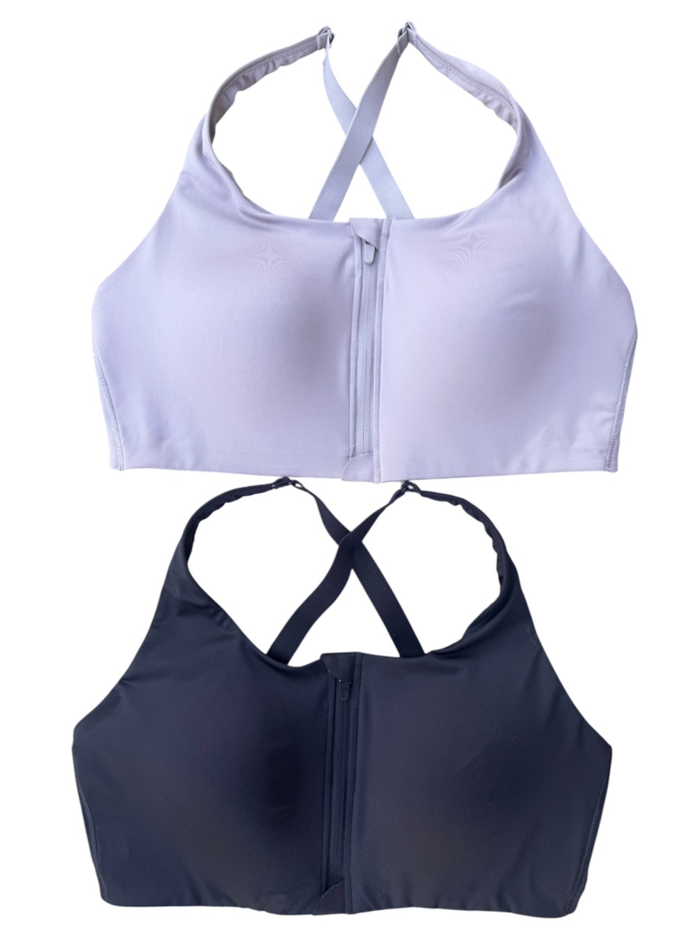 Avia XL Racerback Sports Bra, Bundle of 2, XL, Like New, Front Zipper Closure